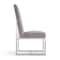 Manhattan Comfort Element Velvet Dining Chair in Grey, PK2 2-DC030-GY - alternate 4